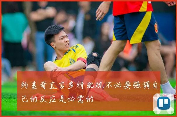 约基奇直言多特犯规不必要强调自己的反应是必需的
